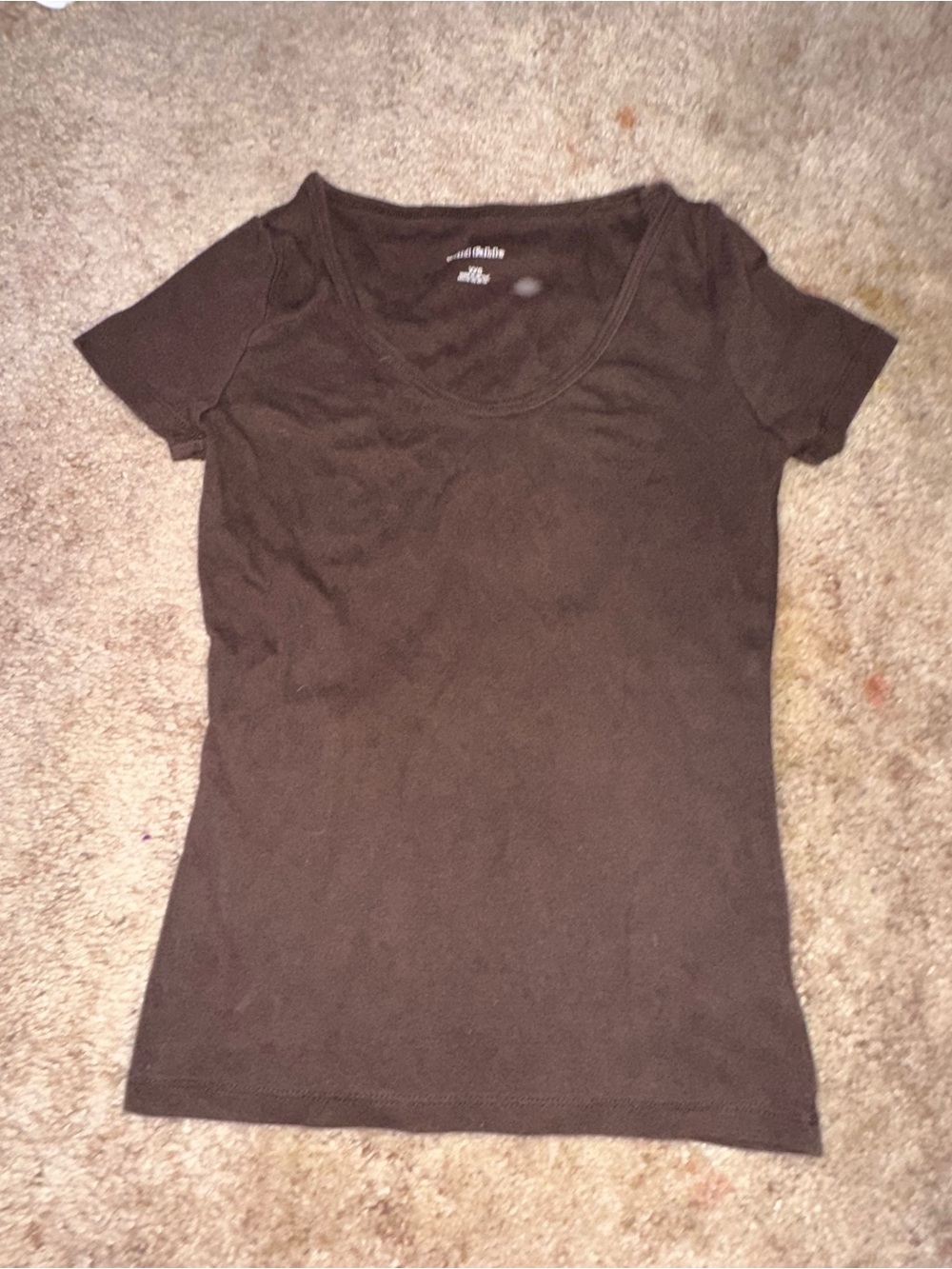 wild fable Scoop Neck Short Sleeve Tee - Brown